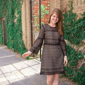 Bell-sleeve Daisylace Dress